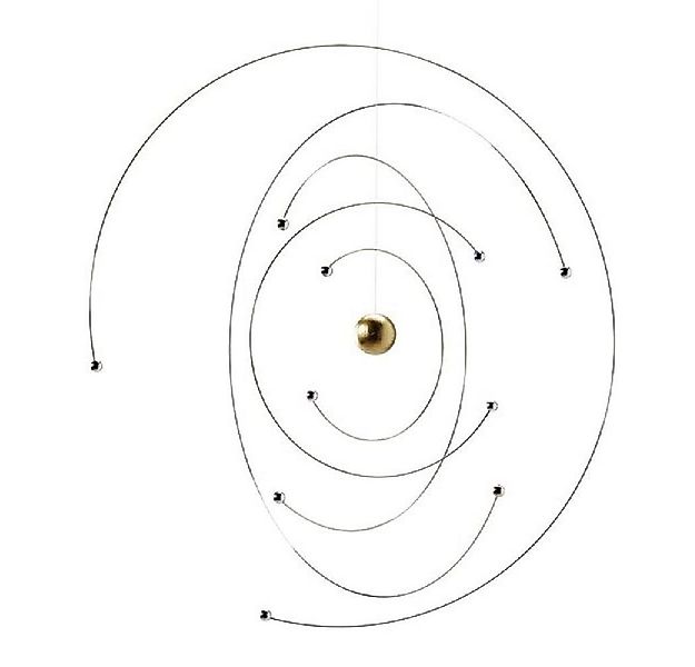 Flensted Mobiles Skulptur Mobile Niels Bohr Atom Modell günstig online kaufen