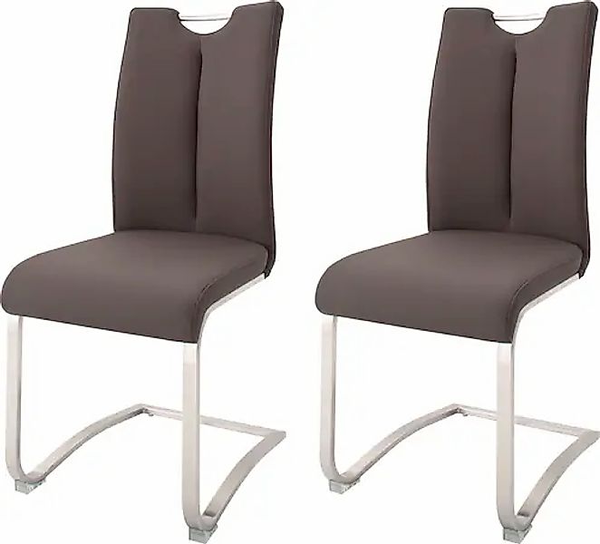 MCA furniture Freischwinger »Artos«, (Set), 2 St., Leder, Stuhl mit Echtled günstig online kaufen