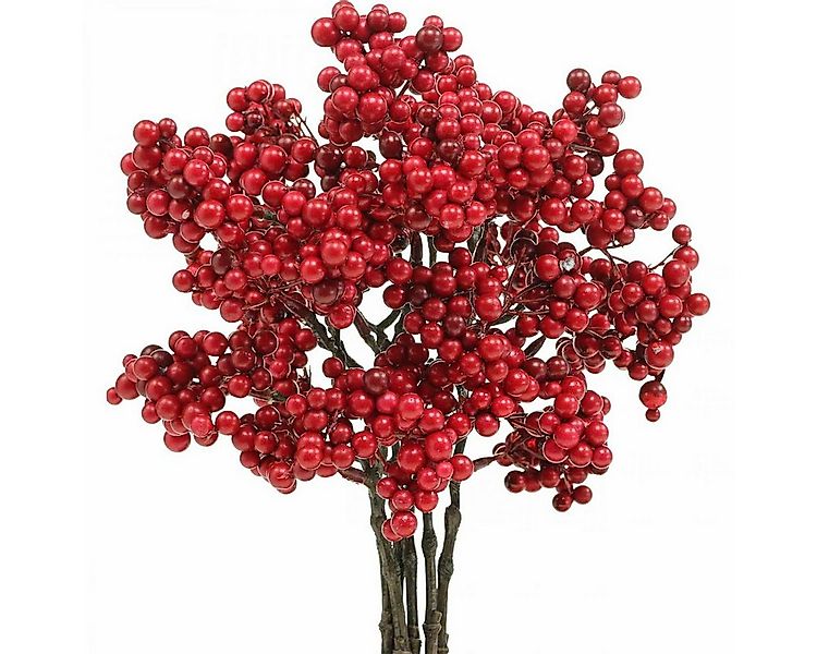 Künstliche Zimmerpflanze Deko-Zweig Beeren für Herbst Winter Advent Dekorat günstig online kaufen