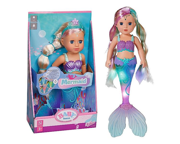 Baby Born Anziehpuppe Zapf Creation Puppe BABY born Meerjungfrau 43cm günstig online kaufen