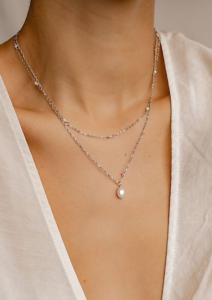 Hey Happiness Perlenketten-Set Damen 2-tlg., Schmuckset, günstig online kaufen