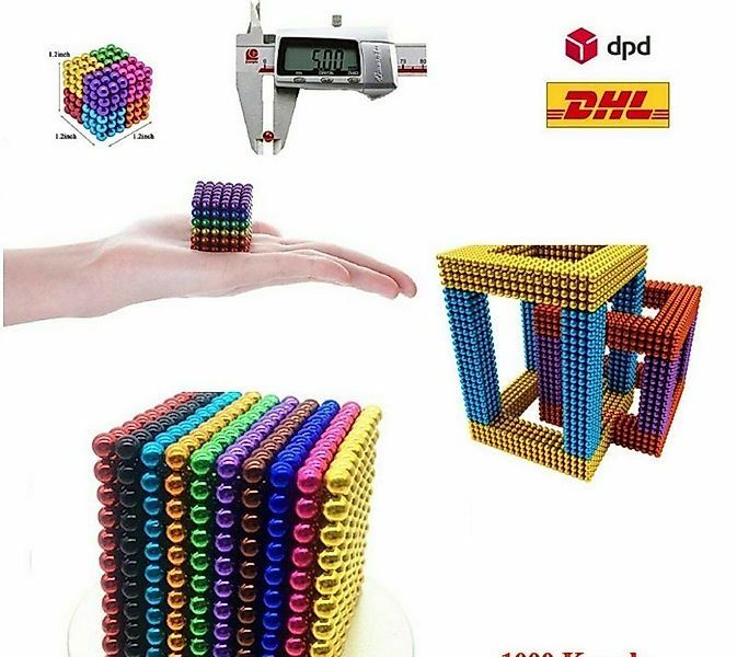 powertechnik-Germany Dekomagnet Magnetkugeln, Kugeln Anti Stress Magnete Bu günstig online kaufen