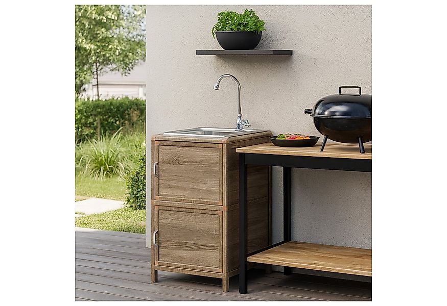HTI-Living Küchenspüle Spüle mit Unterschrank für Outdoorküche Sonoma, 46/4 günstig online kaufen