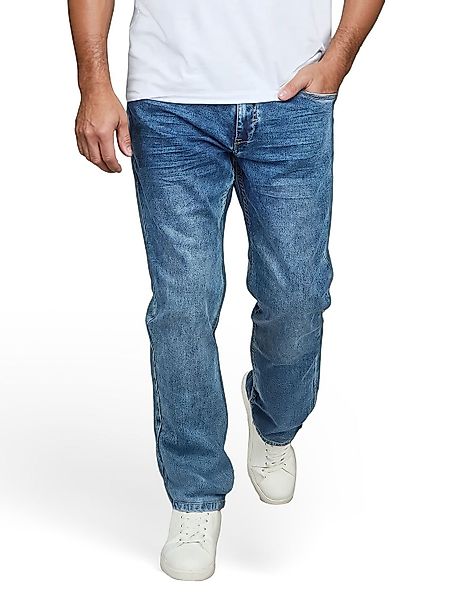 DENIMFY Sweat Jeans Herren Stretch Straight Fit DFAlvin günstig online kaufen