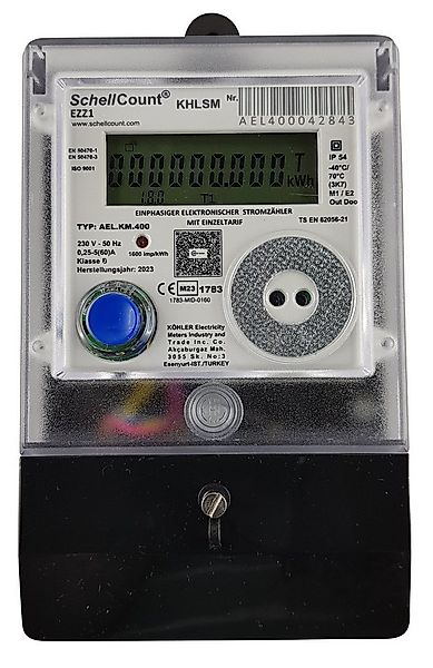 Schellcount Wechselstromzähler EZZ1 für Zählerkreuz, Zählerplatz, 3-Punkt-B günstig online kaufen