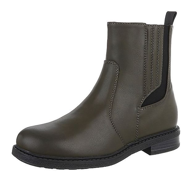 Ital-Design Vielseitige Damen Stiefel mit elastischen Einsätzen Stiefelette günstig online kaufen