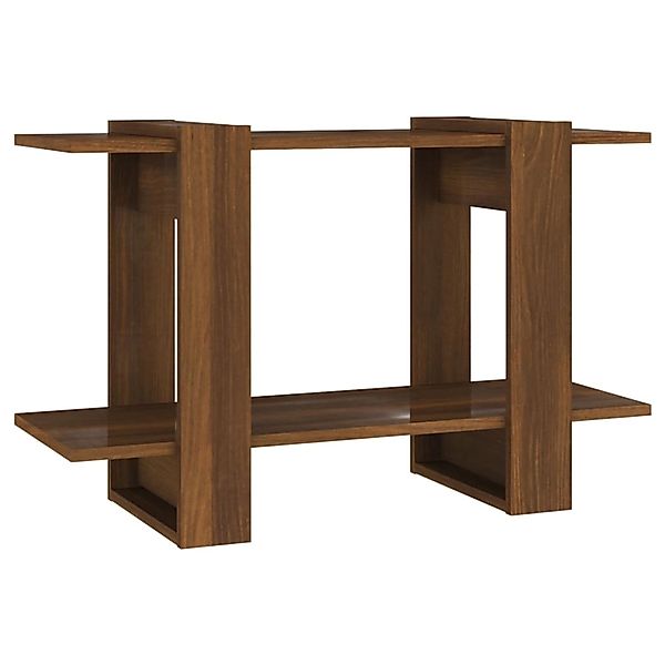vidaXL Bücherregal Bücherregal/Raumteiler Braun Eichen-Optik 80x30x51 günstig online kaufen