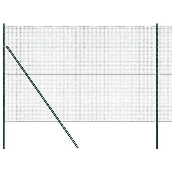 vidaXL Zaunpfosten Grün 25 x 1,6 m 12 x 12 mm Netz Stahl und PVC 3351741 günstig online kaufen