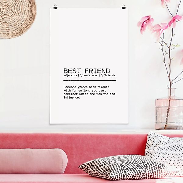 Poster Definition Best Friend günstig online kaufen
