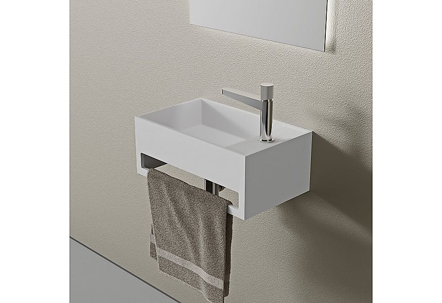 Bernstein Waschbecken PB2077, aus Mineralguss - 50 x 30 x 20 cm - Weiß matt günstig online kaufen