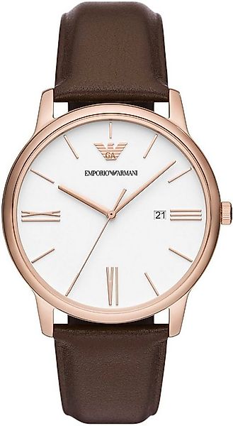Emporio Armani Quarzuhr AR11572, Armbanduhr, Herrenuhr, Datum, analog, Lede günstig online kaufen