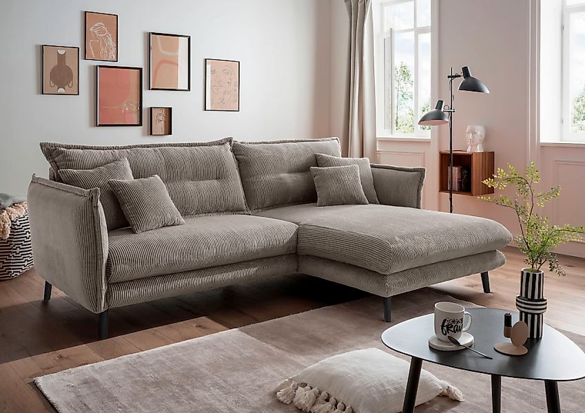 INOSIGN Ecksofa "Lazio", in verschiedenen Bezugsqualitäten und Farben liefe günstig online kaufen