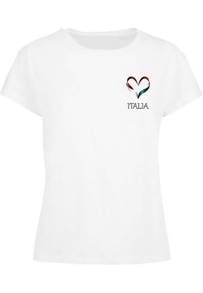 Merchcode T-Shirt Merchcode Ladies Merchcode Football - Italy T-shirt (1-tl günstig online kaufen