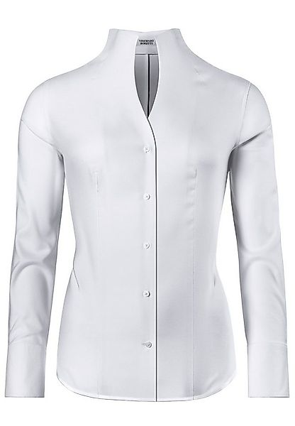 Vincenzo Boretti Klassische Bluse leicht tailliert soft Oxford Kelchkragen günstig online kaufen