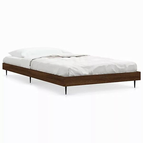 furnicato Bettgestell ohne Matratze Braun Eiche 90x200 cm Holzwerkstoff (1- günstig online kaufen