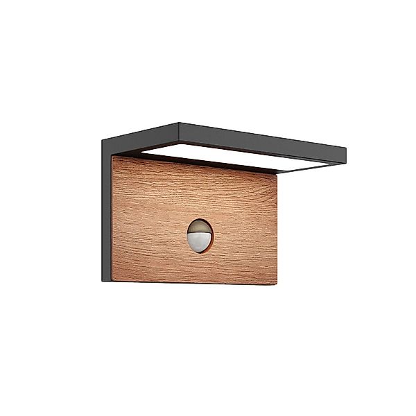 Lucande LED Wandleuchte Außen Lignus 9619277 mit Bewegungsmelder Spritzwass günstig online kaufen