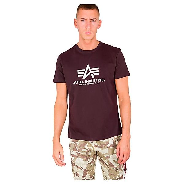 Alpha Industries Basic Kurzärmeliges T-shirt 5XL Deep Maroon günstig online kaufen