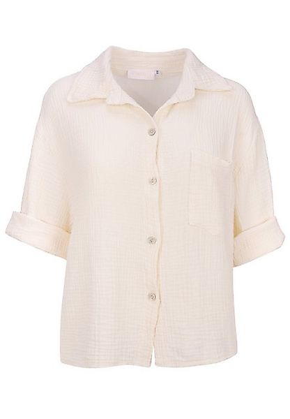 Seasons of April Hemdbluse CELINE MUSSELIN Kurze Damen Musselin Bluse mit T günstig online kaufen