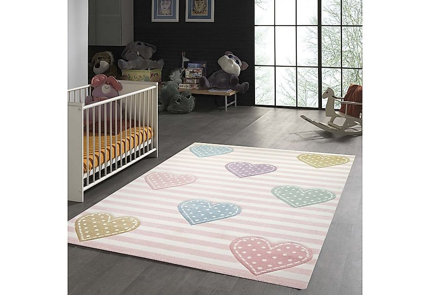 TeppichHome24 Kinderteppich Kinderteppich Sterne Kinderzimmerteppich Mädche günstig online kaufen