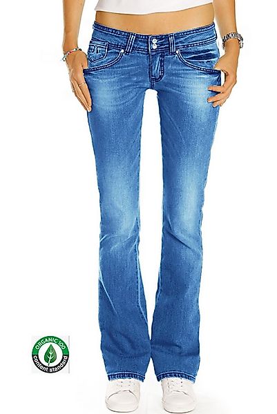 be styled Bootcut-Jeans Organic low waist Hüftjeans Damenhosen mit Bio Baum günstig online kaufen