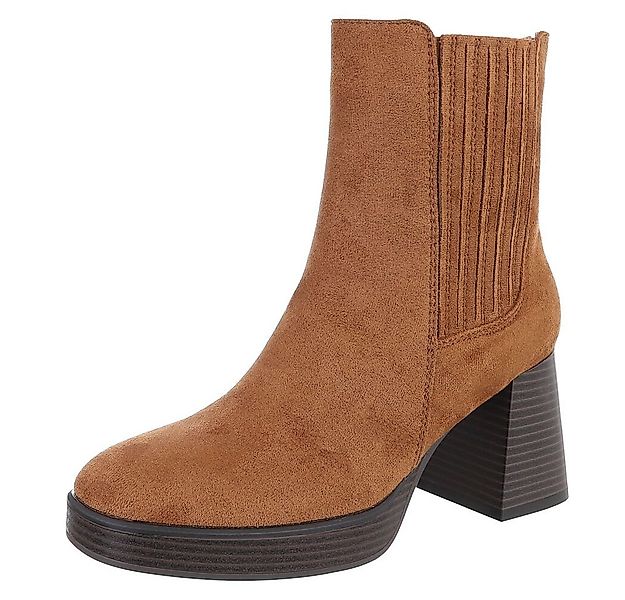 Ital-Design Stylischer Ankle Boot mit Blockabsatz für Damen High-Heel-Stief günstig online kaufen