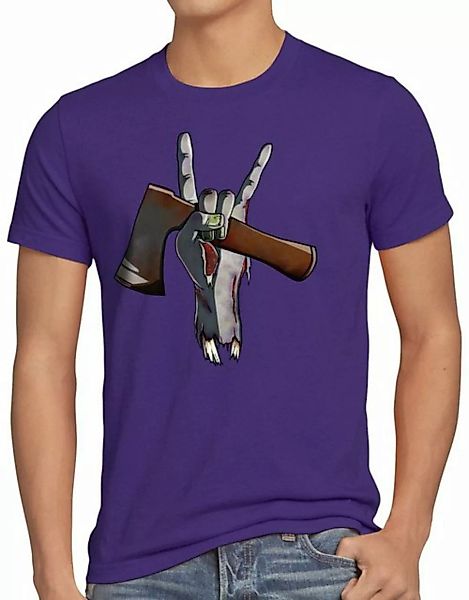 style3 Print-Shirt Herren T-Shirt Rock Zombie halloween untot friedhof günstig online kaufen