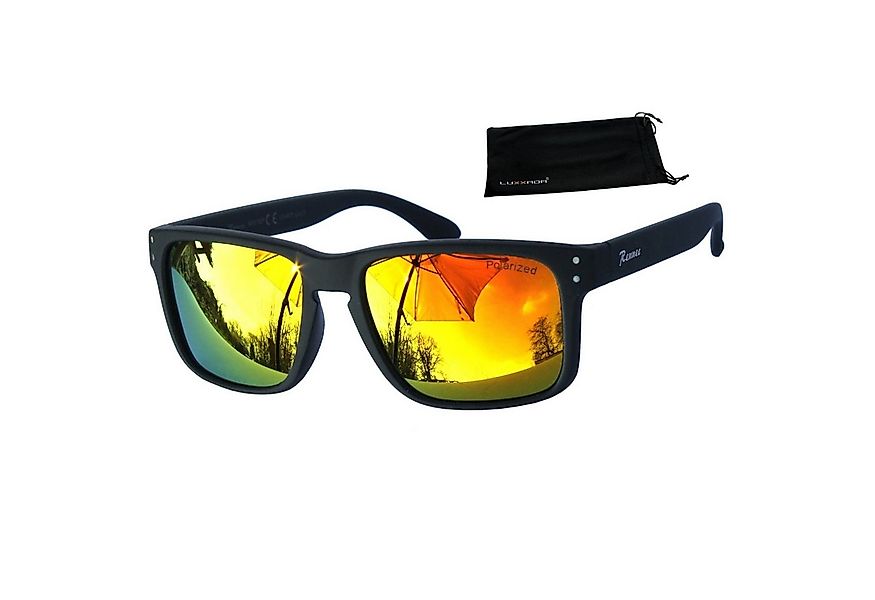 Rennec Sonnenbrille (Herren Markenbrille mit Brillenbeutel) Gläser Polarisi günstig online kaufen