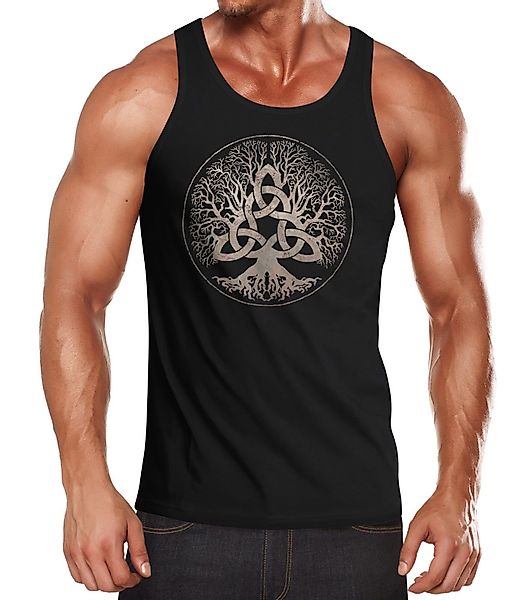 Neverless Tanktop Herren Tank-Top Yggdrasil Weltenbaum günstig online kaufen