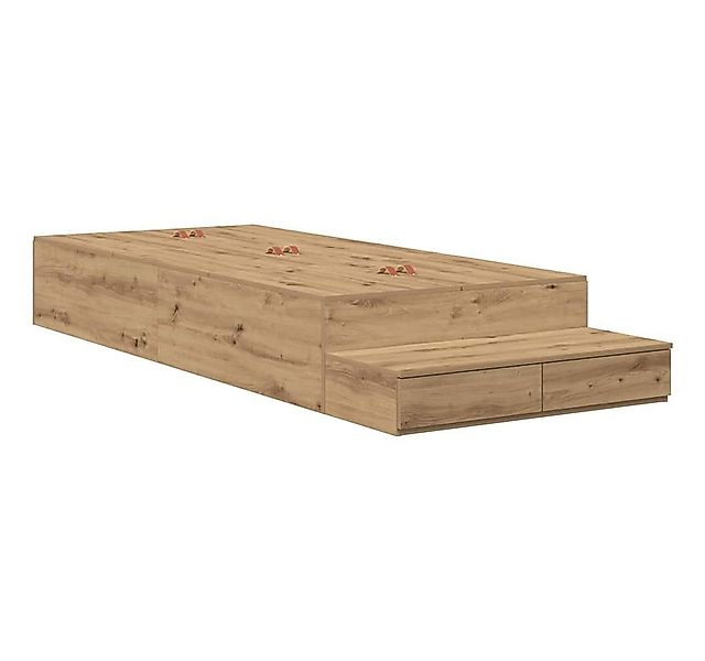 vidaXL Bett Aufbewahrungsbettgestell Artisan-Eiche 100 cm Holzwerkstoff (1- günstig online kaufen