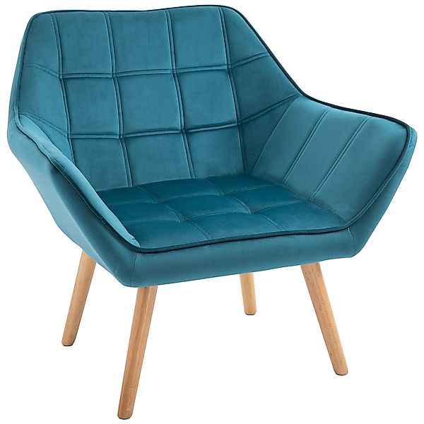 HOMCOM Relaxsessel Relaxstuhl Sessel in Samtoptik günstig online kaufen