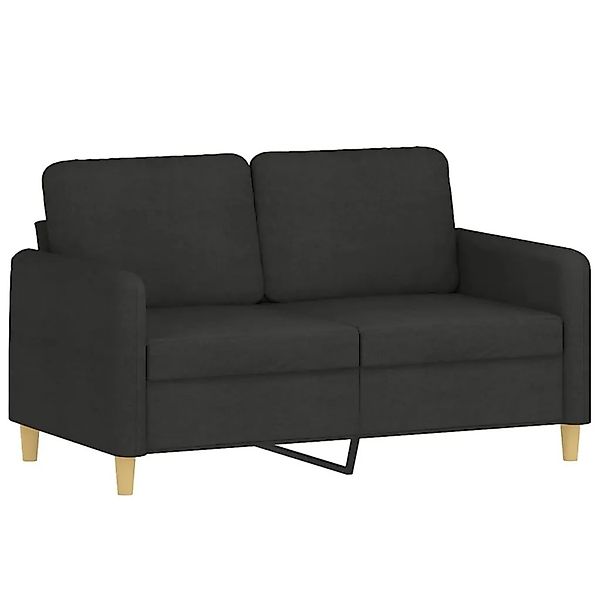 vidaXL 2-Sitzer-Sofa Schwarz 120 cm Stoff 359474 günstig online kaufen