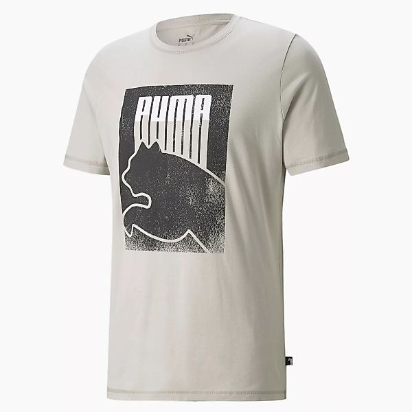 PUMA Herren T-Shirt mit Grafik | Mit Aucun | Mehrfarbig | Größe: L günstig online kaufen