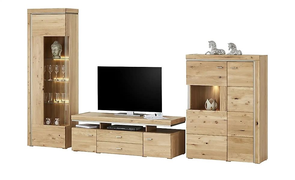 Woodford Wohnwand   Bruni ¦ holzfarben ¦ Maße (cm): B: 316 H: 202 T: 51.0 W günstig online kaufen