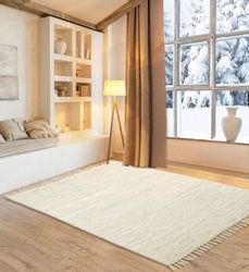 my home Teppich "Gastines" rechteckig 5 mm Höhe Wendeteppich, reine Baumwol günstig online kaufen