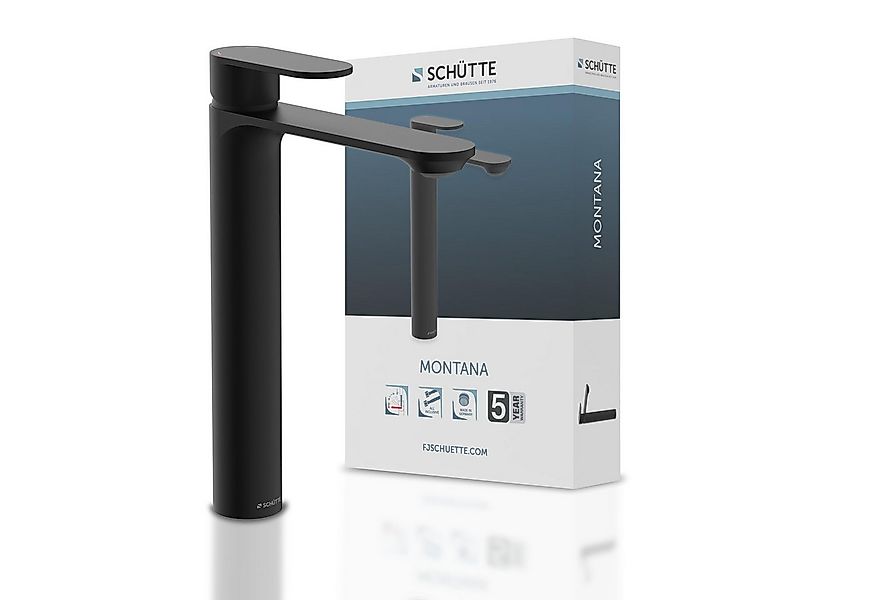 Schütte Waschtischarmatur MONTANA Hoher Auslauf Aufsatzwaschbecken Energies günstig online kaufen