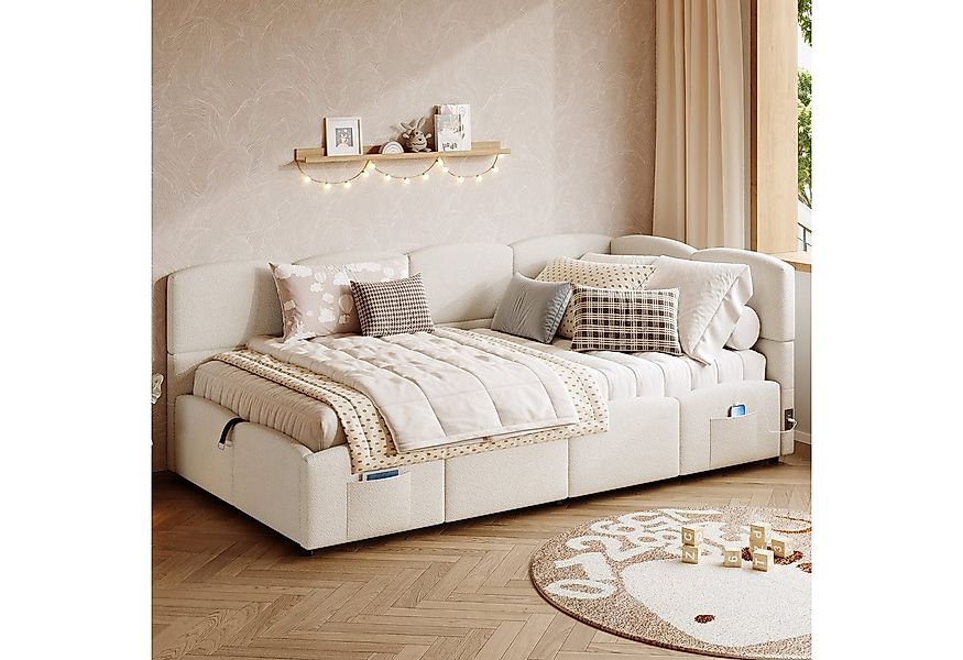 MODFU Polsterbett Schlafsofa multifunktionales Bettsofa (Einzelbett, Staura günstig online kaufen