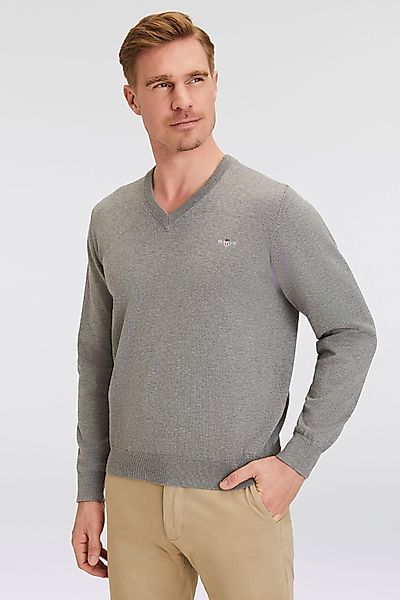Gant V-Ausschnitt-Pullover Classic Cotton V-Neck Premium günstig online kaufen