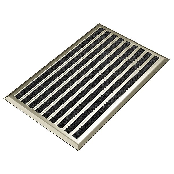 Björn&Schiller Fußmatte mit Goldenem Aluminium Rand 50 x 80 cm für Außenber günstig online kaufen