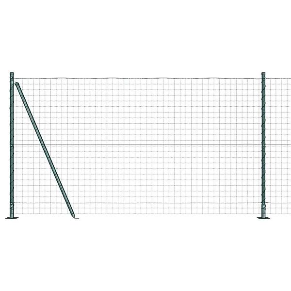 vidaXL Zaun mit Pfosten Grün 1,2 x 10 m Stahl 3350805 günstig online kaufen