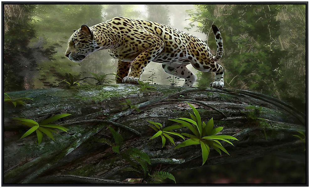 Papermoon Infrarotheizung »Jaguar auf der Suche«, sehr angenehme Strahlungs günstig online kaufen