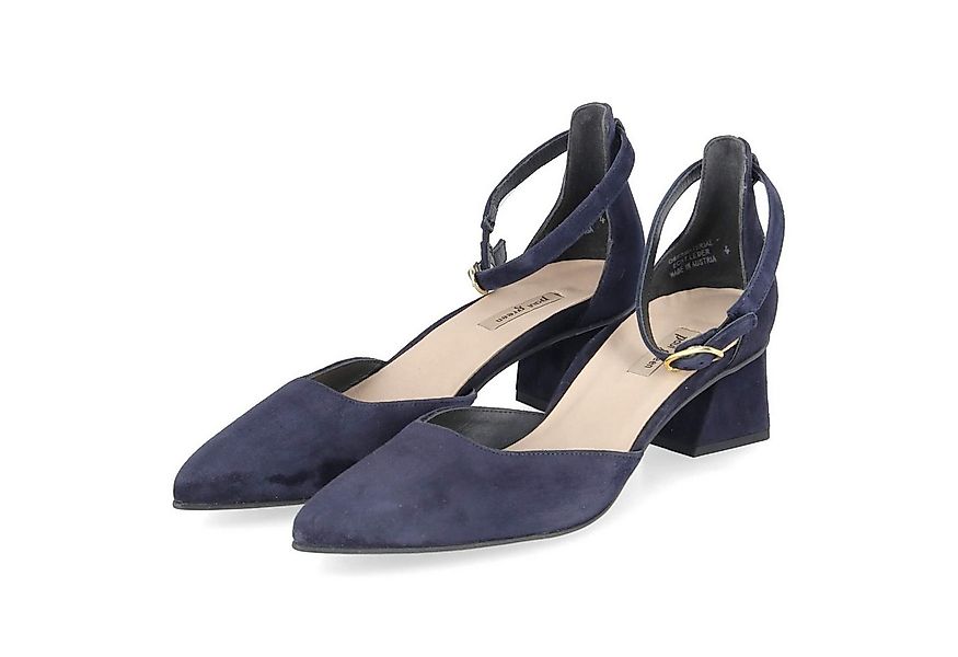 Paul Green Paul Green 3820-040 Damen Rauleder blau Keilpumps günstig online kaufen