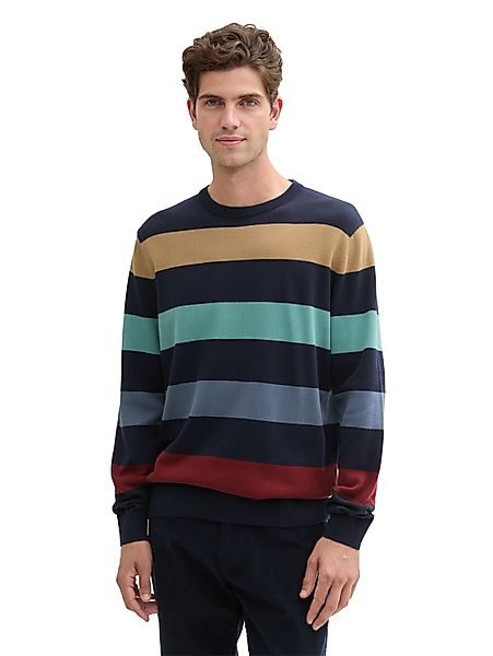 TOM TAILOR Strickpullover mit Blockstreifen günstig online kaufen