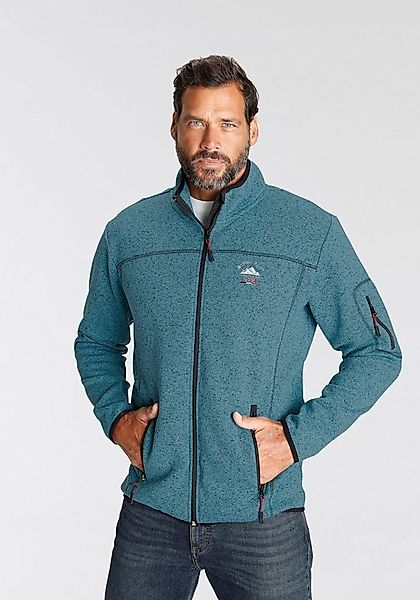 Man's World Strickfleecejacke für die Übergangszeit, mit Reißverschlusstasc günstig online kaufen