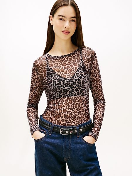 Tommy Jeans Langarmshirt TJW SLIM AOP günstig online kaufen
