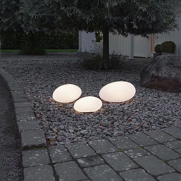 LED-Solarleuchte Globy in Steinform, Länge 26,5 cm günstig online kaufen