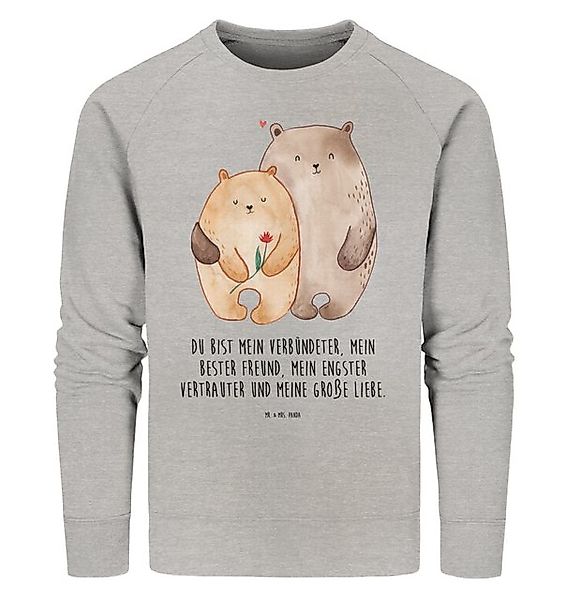 Mr. & Mrs. Panda Longpullover Bären Liebe Größe L - Heather Grey - Geschenk günstig online kaufen