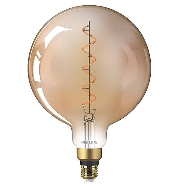 Philips Vintage LED Filament Lampe ersetzt 25W E27 Globe - G200 5W 300lm 18 günstig online kaufen