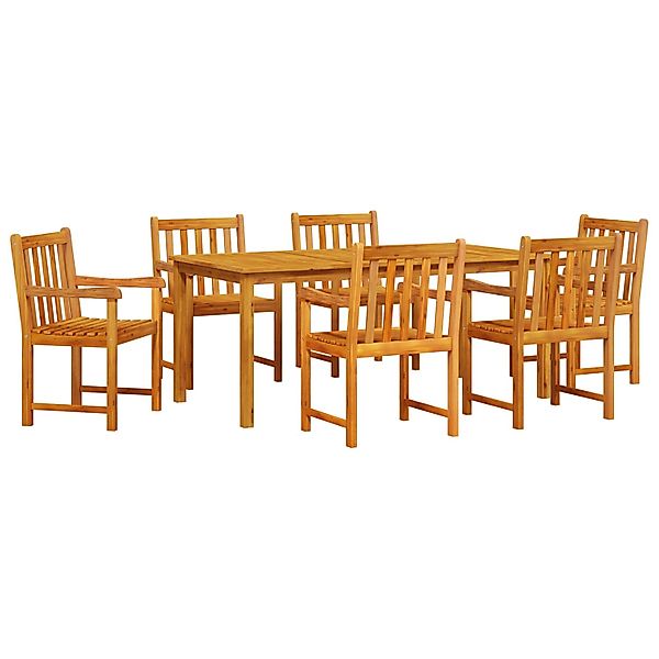 vidaXL 7-tlg Garten-Essgruppe Massivholz Akazie 3375647 günstig online kaufen