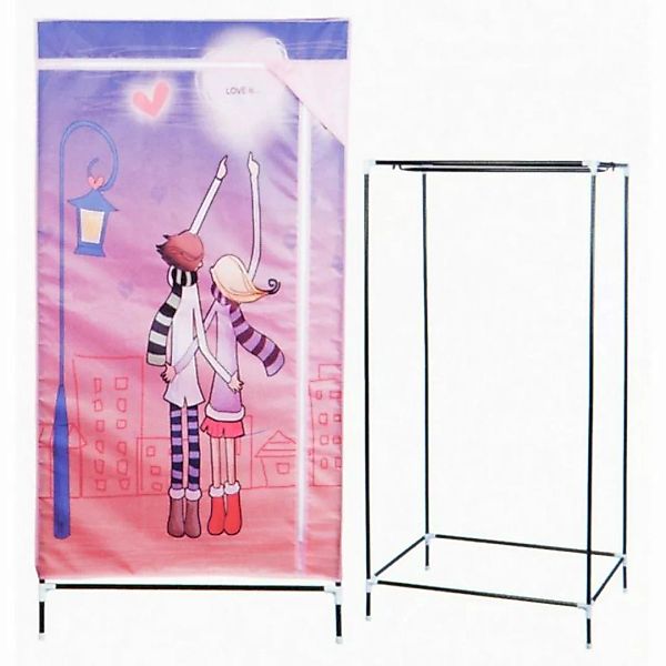 Wandhängeschrank bedruckter Kinder Stoffschrank 70x45x140cm Textilschrank, günstig online kaufen