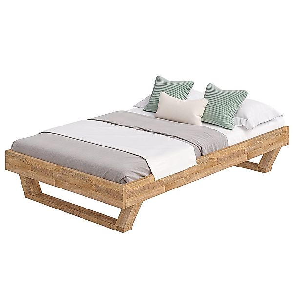 skølm Massivholzbett Nornir aus Eiche, ohne günstig online kaufen